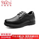 何金昌經(jīng)典內增高男士商務(wù)休閑鞋軟面頭層牛皮鞋舒適寬楦6-8CM 6CM黑色H72C69K021D 37