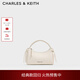 CHARLES&KEITH26春新品蝴蝶結多巴胺手提斜挎小方包生日禮物CK2-30160255 Cream奶白色 S