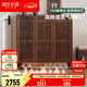 源氏木語(yǔ)實(shí)木鞋柜客廳意式輕奢巖板玄關(guān)柜家用橡木入戶(hù)落地收納柜 【1】1.1米鞋柜(1100*350*1050mm)