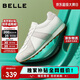 百麗輕氧阿甘德訓鞋女學(xué)生輕便增高休閑鞋B2660CM5 奶油白 36
