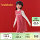 巴拉巴拉兒童套裝女童兩件套2024春裝拜年服中大童洋氣背心裙208124104006