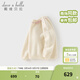 戴維貝拉（DAVE＆BELLA）兒童毛衣套頭衫冬季新款女童山羊絨針織衫女寶寶長(cháng)袖上衣童裝 米白【現貨】 150 cm（建議身高140-150cm）