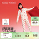 巴拉巴拉童裝兒童內衣套裝女童2026新款春季秋衣秋褲紅色本命年睡衣新年季