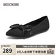 斯凱奇（Skechers）單鞋女士春季涼鞋軟底一腳蹬淺口平底外穿百搭瑪麗珍鞋158930