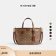 蔻馳（COACH）新款女士經(jīng)典標志TAXI 21號托特包單肩斜挎包通勤女包高級感 B4/棕黃色 貂棕色