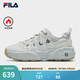 斐樂(lè )（FILA）松餅鞋加絨男鞋老爹鞋運動(dòng)鞋保暖厚底休閑鞋 紫羅蘭灰/霧霾灰-GV 41