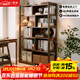 青櫨實(shí)木轉角書(shū)架置物架落地一體靠墻客廳書(shū)柜立式書(shū)架拐角墻角置物架 升級伸縮-五層60cm-送上門(mén)自安裝