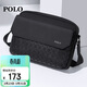 POLO單肩包男士菱格斜挎包橫款iPad包手機包多功能小挎包防潑水運動(dòng)包