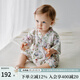 OAK FAMILY新生兒紗布和式爬服夏季短袖連體衣男女寶寶滿(mǎn)月衣服 花仙子 90cm  （推薦1~2歲）