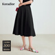 珂萊蒂爾【商場(chǎng)同款】秋季氣質(zhì)通勤半身裙百搭顯瘦a字裙 黑色 L