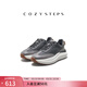 COZY STEPS可至男士秋季新款COZYPACER系列牛皮厚底增高防滑休閑運動(dòng)鞋 曜石黑+薄霧灰 42