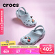 卡駱馳（CROCS）檀健次同款經(jīng)典洞洞鞋輕便百搭女沙灘鞋包頭拖鞋男鞋|10001 大氣灰-1FT(含智必星) 41 /42(260mm)