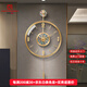 北邁英國品牌輕奢高檔客廳掛鐘家用時(shí)尚裝飾鐘掛墻時(shí)鐘新中式創(chuàng  )意鐘表 黃銅貝殼款