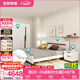 全友家居北歐時(shí)尚臥室家具五件套簡(jiǎn)約板式雙人床帶床墊床頭柜衣柜組合 床+床頭柜*2+五門(mén)衣柜+001床墊 1.8*2m