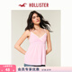 HOLLISTER25夏甜辣蕾絲收腰系帶吊帶背心娃娃衫女裝339-5145 淺粉色 M (165/92A)