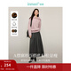 茵曼（INMAN）2025秋冬女裝新款簡(jiǎn)約通勤百褶半身裙A字大擺顯瘦中長(cháng)款裙子 貴族灰-秋冬款 順滑毛感 XL