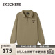 斯凱奇（Skechers）春季男女同款POLO針織衛衣運動(dòng)休閑衫長(cháng)袖T恤衫L325U022