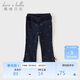 戴維貝拉兒童褲子春秋裝女童抗菌防螨喇叭褲女寶洋氣休閑褲