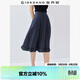 佐丹奴裙子女新款減齡甜美風(fēng)荷葉邊下擺半松緊腰半身裙女05465097
