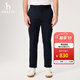 哈吉斯（HAZZYS）男裝 春季款長(cháng)褲商務(wù)通勤男褲子純色休閑褲男ATDZP0CAP01 深藏青色DN 30 （170/74A）