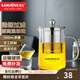 金灶（KAMJOVE） A系列茶道杯飄逸杯耐熱玻璃泡茶壺不銹鋼內膽辦公室茶具花茶壺 A-03 500ml