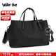 Walker Shop品牌旅行包男女商務(wù)手提斜挎尼龍布防水大容量旅游出差行李包 典雅黑【防水尼龍】 大號【48cm*23cm*30cm】