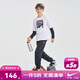 NIKE3BRAND 耐克童裝男女童純棉長(cháng)袖T恤+長(cháng)褲2件套秋季長(cháng)T套裝
