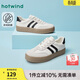 熱風(fēng)（Hotwind）德訓鞋男鞋春秋新款男士時(shí)尚復古休閑鞋拼色百搭厚底板鞋男