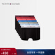 Tommy Hilfiger【七條裝】男裝撞色提花棉質(zhì)微彈舒適貼身四角褲平角內褲 淺藍/白/紅/藍/灰/紫紅/熒光紅0VP L