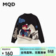馬騎頓（MQD）中大童男童冬季卡通半高領(lǐng)保暖毛衣 黑色 130