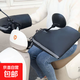 電動(dòng)摩托車(chē)冬季保暖手把套電瓶車(chē)保暖防風(fēng)手套防寒加絨加厚車(chē)把套 帶反光條/黑色無(wú)圖/加絨加厚/全天有溫度一對裝