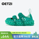 OETZI冰人奧茲 女鞋瑪麗珍外穿厚底洞洞鞋高顏值涼鞋果凍潮鞋 專(zhuān)柜同款 藍綠色T23120147 39