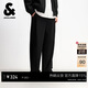 杰克·瓊斯（JACK&JONES） 2026年春季款男裝衛褲松緊腰頭長(cháng)褲純色舒適百搭潮褲子22611D014