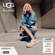 UGG春季女士時(shí)尚舒適平底低幫圓頭雙色系帶街頭梅爾休閑鞋1168890 JSM | 茉莉白 38 尺碼偏小，建議拍大一碼