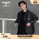 BOY LONDON【迷幻搖滾】春季滿(mǎn)印襯衫潮牌情侶薄款夾克外套N23901 黑色 （尺碼偏大，建議拍小一碼） M
