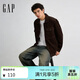 蓋璞（GAP）男裝冬季款棉質(zhì)燈芯絨胸袋翻領(lǐng)長(cháng)袖襯衫上衣美版842573