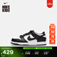 耐克幼童平底運動(dòng)鞋春季男女童低幫部分皮面板鞋NIKE DUNK CW1588 100白色/黑/白色 35
