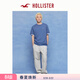 HOLLISTER小海鷗圖案美式基礎款運動(dòng)短袖T恤26春男裝324-6088 藍色 M (180/100A)
