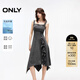 ONLY2025秋季新款時(shí)髦方領(lǐng)吊帶中長(cháng)裙牛仔連衣裙女|125142024 J09深牛仔灰色 XS