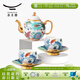 永豐源（auratic）幸福滿(mǎn)園 陶瓷中式茶具6頭套裝 辦公室喝茶杯茶具輕奢 節日送禮 茶具套裝 6頭