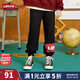 Levi's李維斯童裝兒童褲子男女童春秋款長(cháng)褲梭織寶寶休閑運動(dòng)褲 正黑色 160 /66 【建議身高152-158cm】