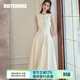 ROEYSHOUSE羅衣優(yōu)雅簡(jiǎn)約無(wú)袖連衣裙新款春裝女高級感氣質(zhì)大擺禮服裙子09928 米杏 L （建議拍前聯(lián)系客服確認哦）
