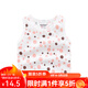Kordear （考拉蒂爾）嬰兒夏季薄款網(wǎng)眼小背心新生兒純棉無(wú)骨衣服無(wú)袖護肚上衣寶寶夏裝 紅點(diǎn) 80