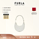芙拉（FURLA）【禮物】DELIZIA牛皮迷你女士單肩包腋下包月牙包高級感 棉花糖白