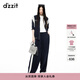 DZZIT地素棒球外套夏季時(shí)尚休閑百搭設計女 深藍色 M