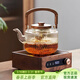 憶壺茶（YIHUTEA） 新中式電陶爐胡桃木定時(shí)煮茶器高檔煮茶壺黑茶養生加熱電茶爐 【加熱套裝】木紋爐+透明壺1.3L