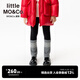 little MO&Co.蓄熱保溫加絨 little moco童裝25冬裝新款女童彈力褲緊身褲可外穿 黑色 蓄熱保溫超柔 150 150/61