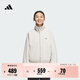 adidas加絨加厚休閑夾克外套女裝秋冬阿迪達斯官方輕運動(dòng)   礬土棕   M