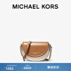 MICHAEL KORS 邁克高仕 MK Jet Set Charm 中號老花半月馬鞍包 香草白/棕色 149 中號