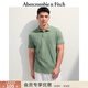 Abercrombie & Fitch【經(jīng)典POLO】小麋鹿圖案男裝25夏季美式通勤短袖T恤 綠色 M (180/100A)
